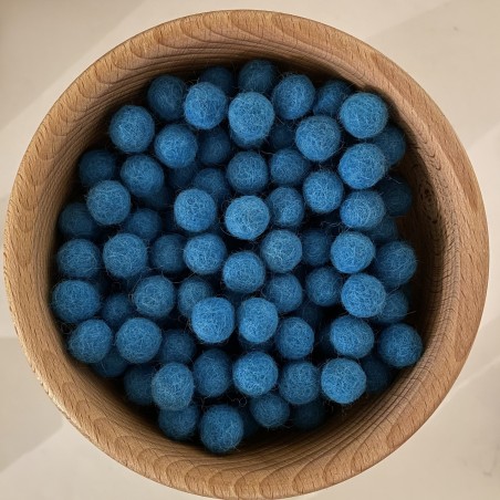 colored wool felt balls ca. 1.2 cm