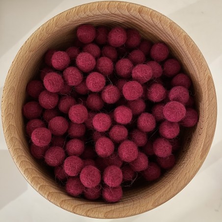 colored wool felt balls ca. 1.2 cm