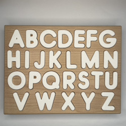 Set ABC puzzle board and letters