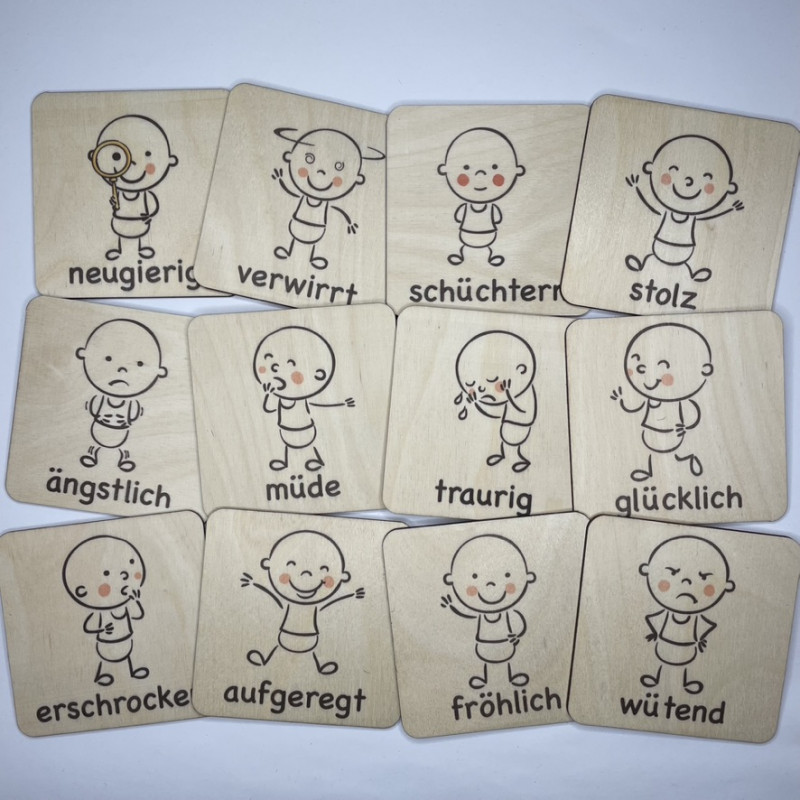Montessori emotional cards neutral