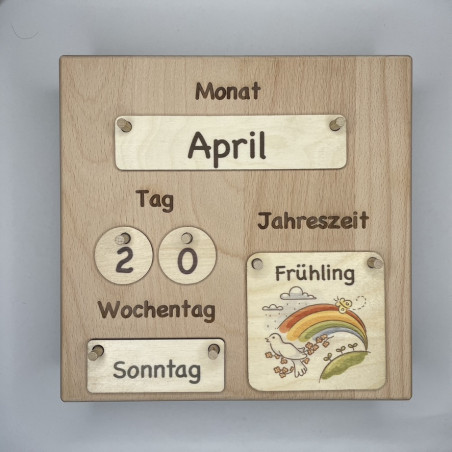 Mini Dauerkalender nach Montessori