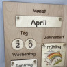 Mini Dauerkalender nach Montessori